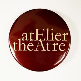 Badge ATEA bordeaux et or