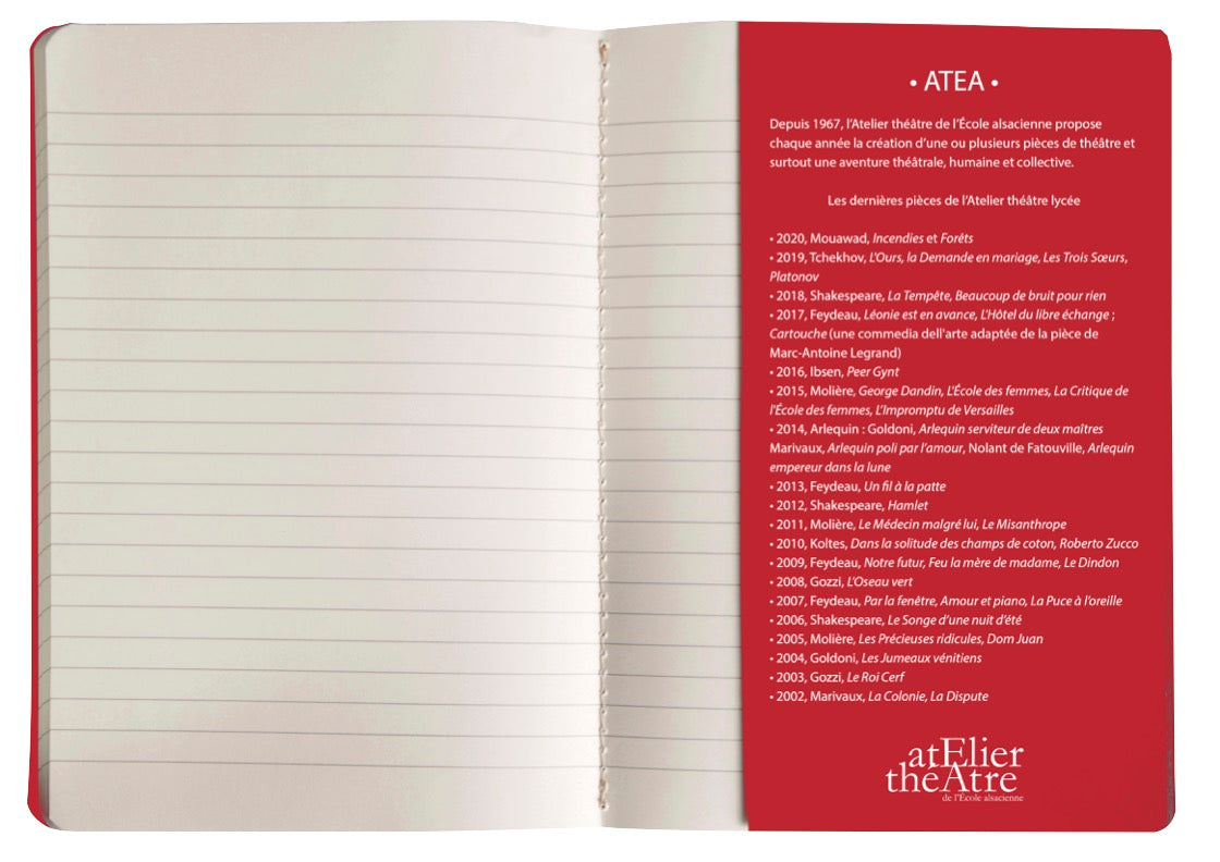 Cahier ATEA rouge